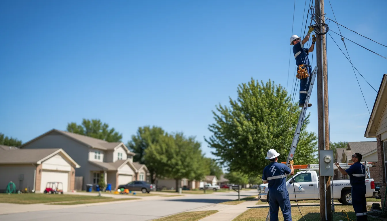 Residential electrician providing installation services in Cleveland Heights, OH